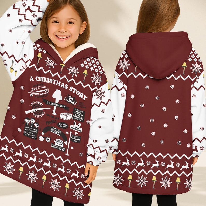 A Christmas Story Hoodie Blanket