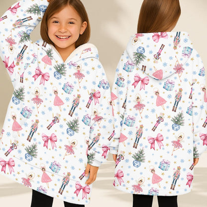 Nutcracker Ballet Blanket Hoodie