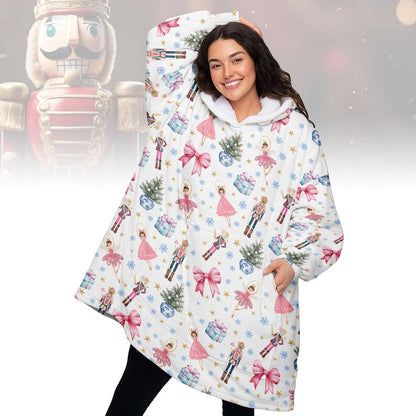 Nutcracker Ballet Blanket Hoodie