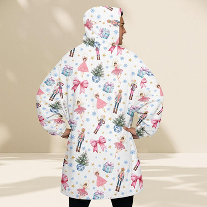 Nutcracker Ballet Blanket Hoodie