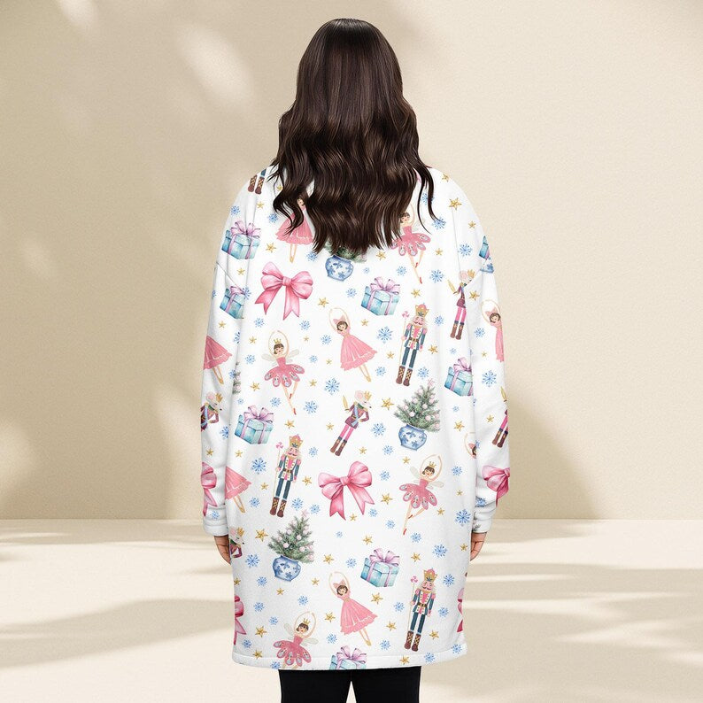 Nutcracker Ballet Blanket Hoodie