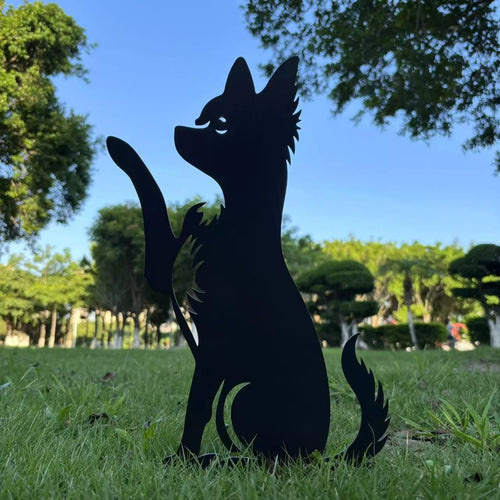 Chihuahua Metal Garden Stakes, Dog Memorial, Garden Gift