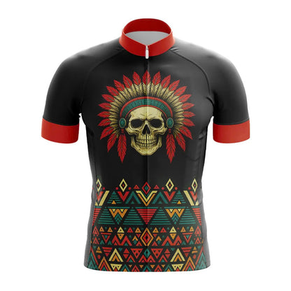 Feathered Skull Crest Cycling Jersey