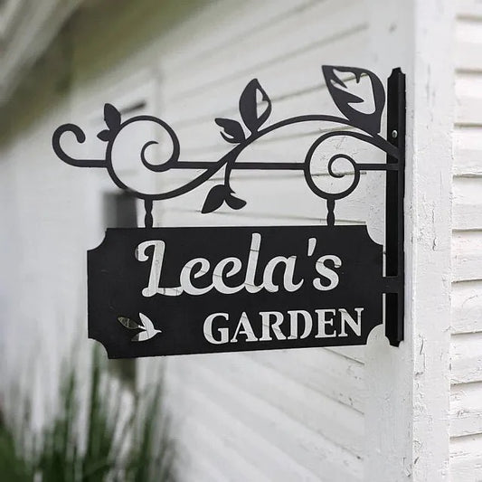 Custom Gift for Gardener, Metal Personalized Garden Sign