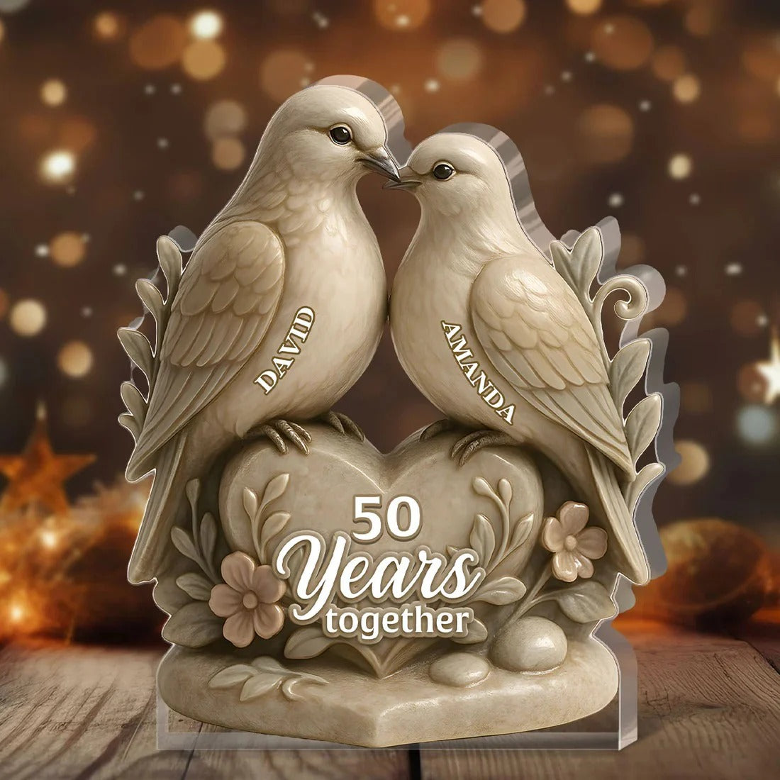 Couple Together - Personalized Custom Shaped Squared Acrylic Plaque