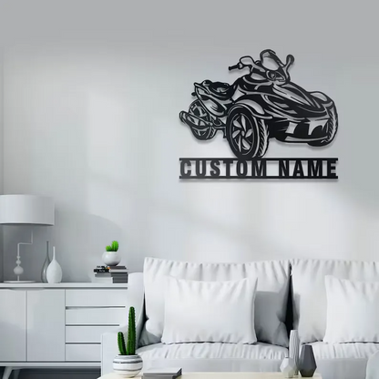 Family Name Sign - Motorcycle Metal Sign