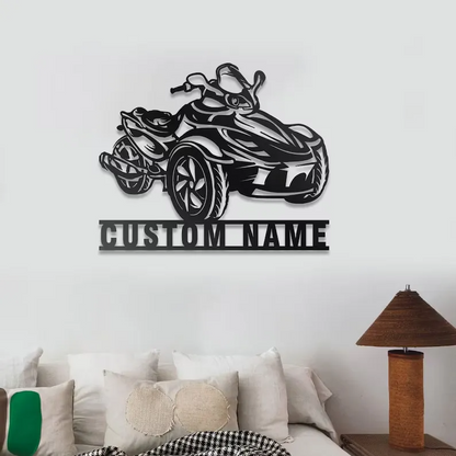Family Name Sign - Motorcycle Metal Sign
