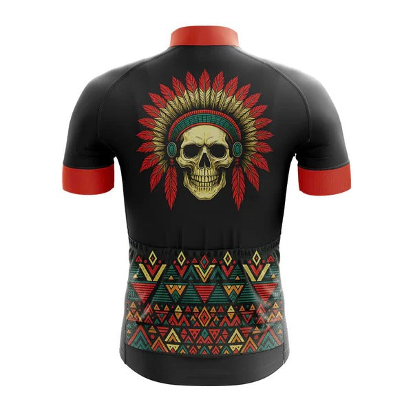Feathered Skull Crest Cycling Jersey