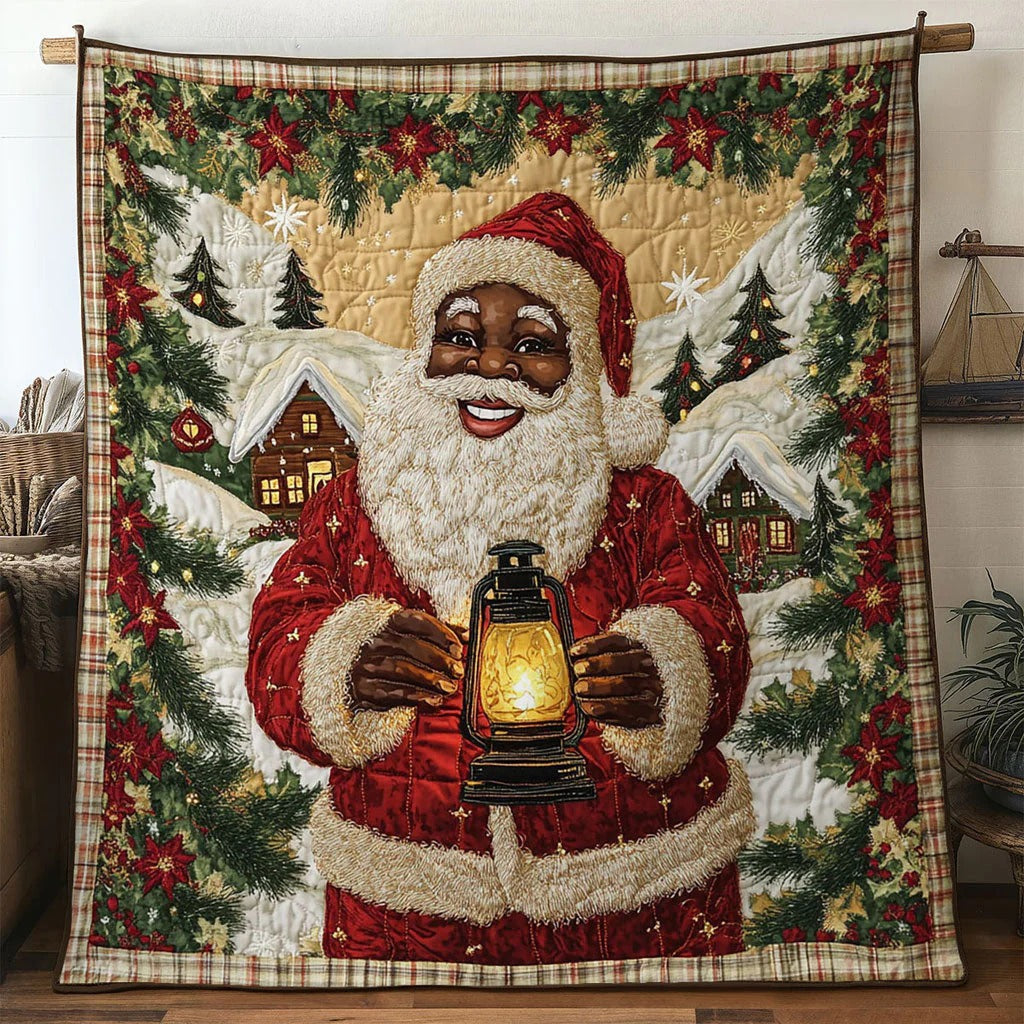 Serene Black Santa Claus Moment