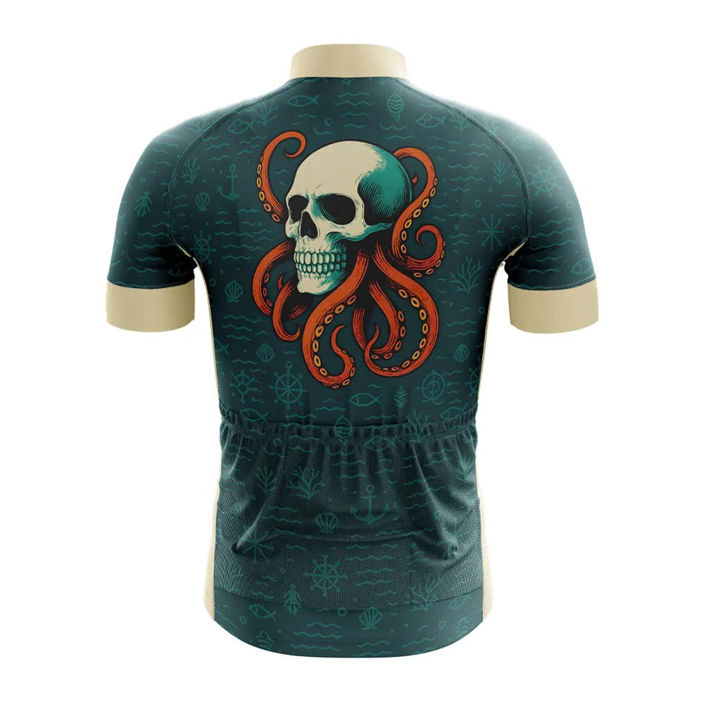 Kraken Skull Nautical Cycling Jersey