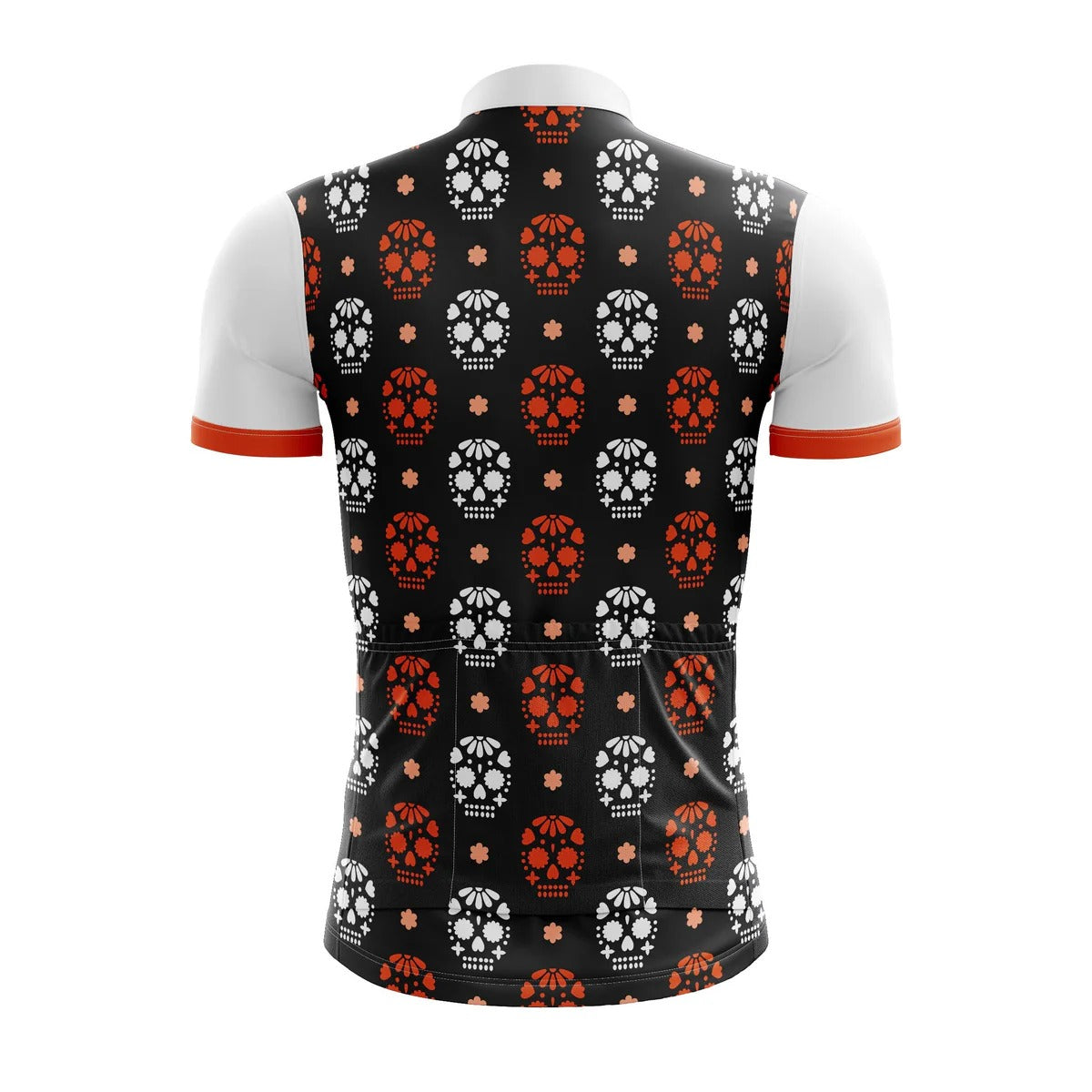 Red & White Skull Cycling Jersey