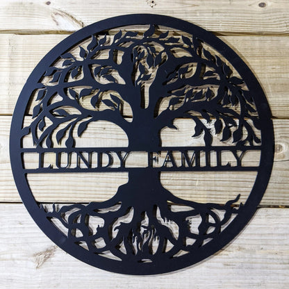 Custom Tree of Life Metal Sign
