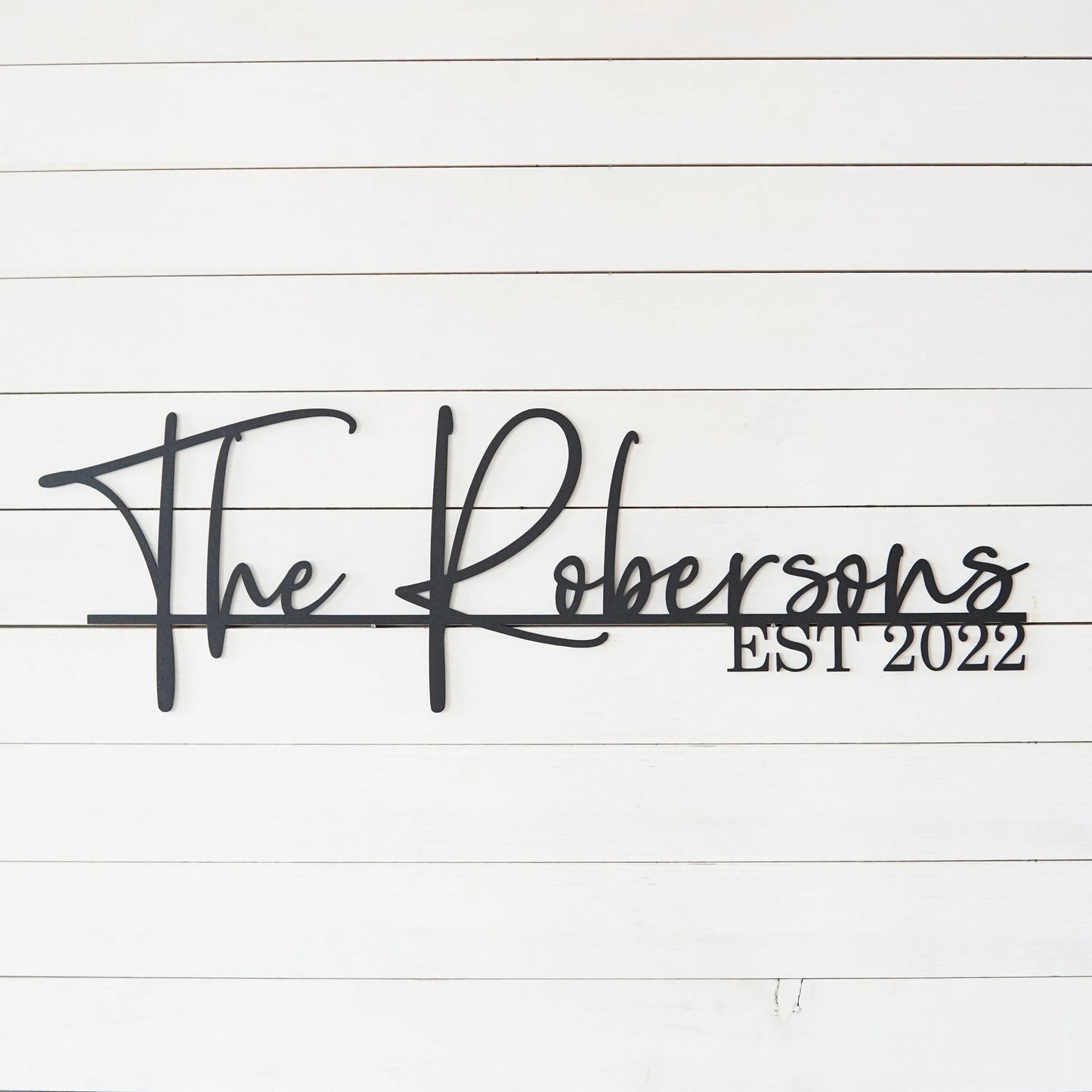 Personalized Family Name Metal Sign | Last Name Metal Sign