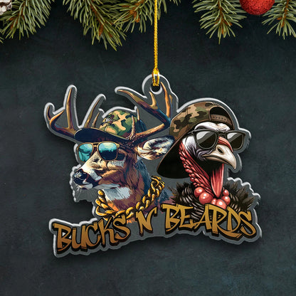 Personalized Funny Bucks Ornament Cool Gift for Hunters & Outdoorsmen
