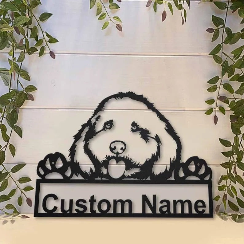 Personalized Cockapoo Dog Metal Sign Art