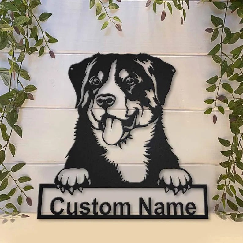 Personalized Appenzeller Sennenhund Dog Metal Sign Art