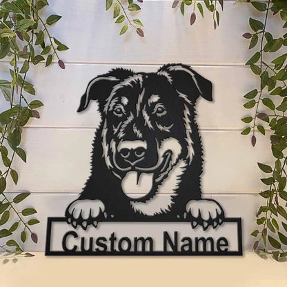 Personalized Beauceron Dog Metal Sign Art