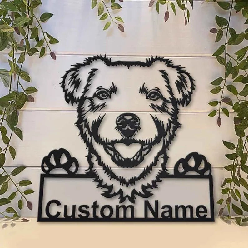 Personalized Parson Russell Terrier Dog Metal Sign Art