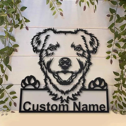 Personalized Parson Russell Terrier Dog Metal Sign Art