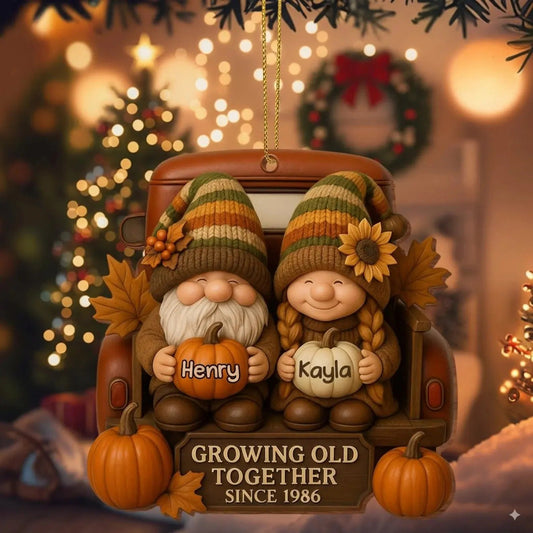 Gnome Wedding Ornament