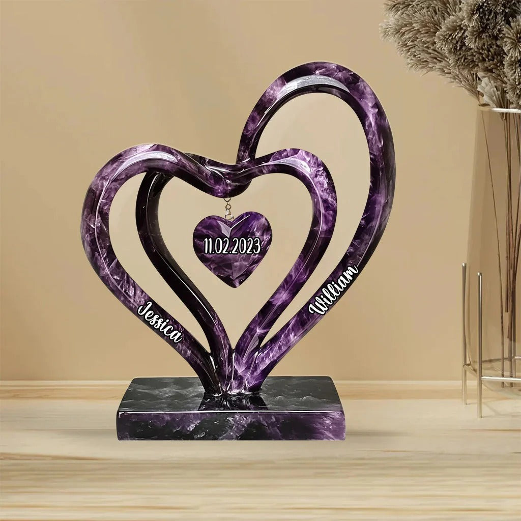 Love Forever - Personalized Custom Shaped Acrylic Plaque
