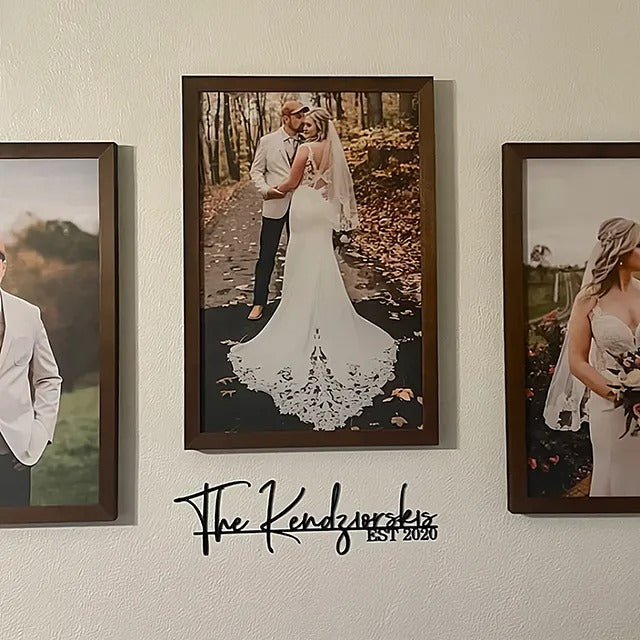 Personalized Family Name Metal Sign | Last Name Metal Sign