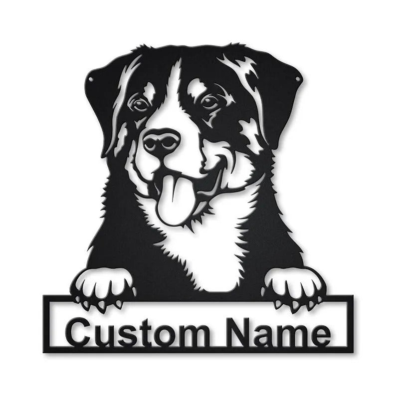 Personalized Appenzeller Sennenhund Dog Metal Sign Art