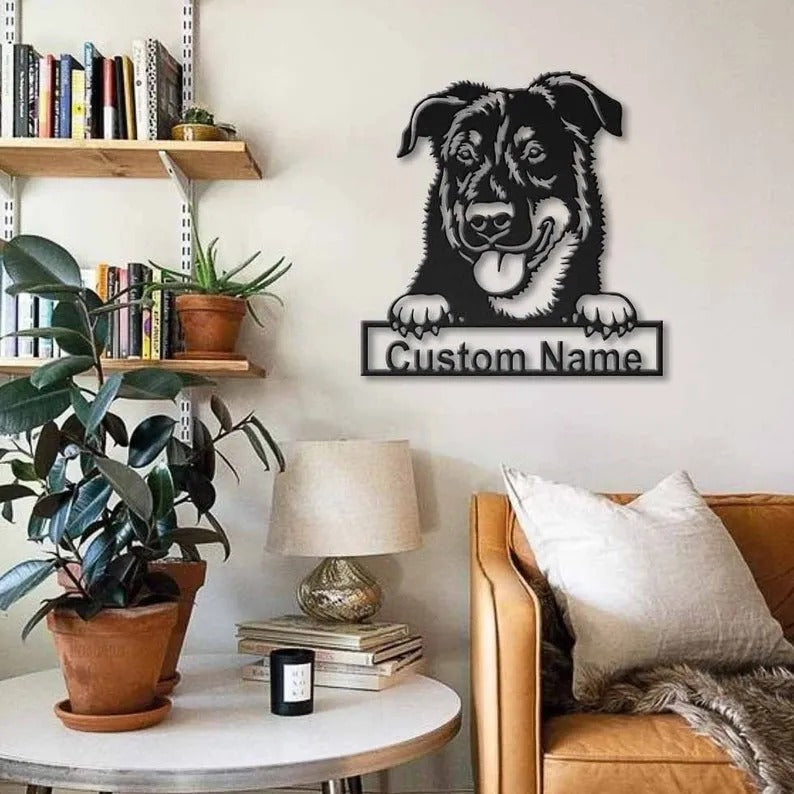 Personalized Beauceron Dog Metal Sign Art