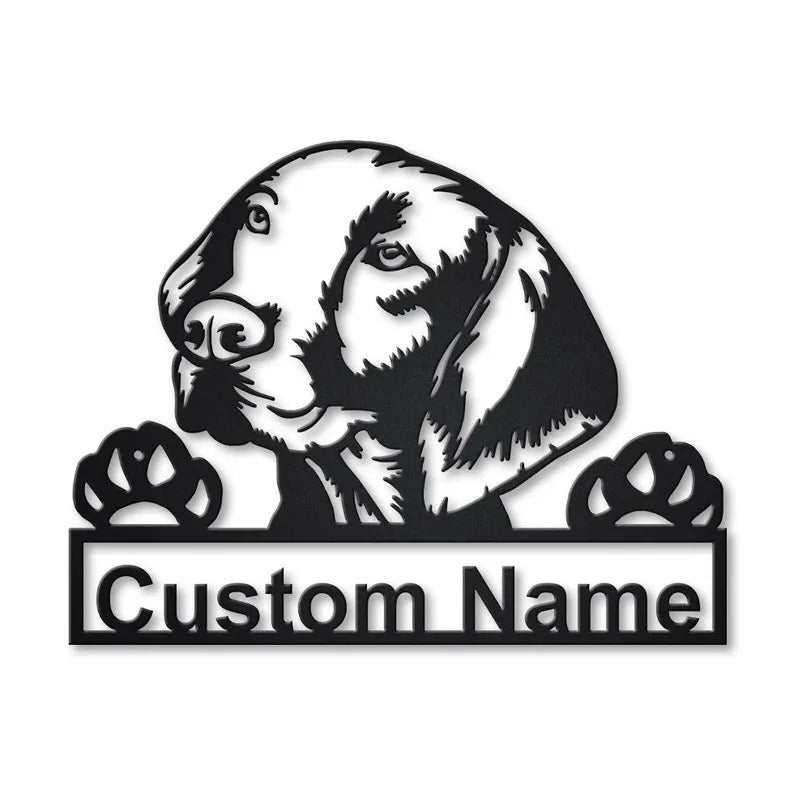 Personalized Hungarian Vizsla Dog Metal Sign Art