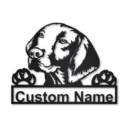 Personalized Hungarian Vizsla Dog Metal Sign Art