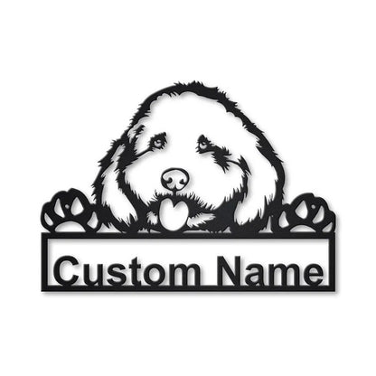 Personalized Cockapoo Dog Metal Sign Art
