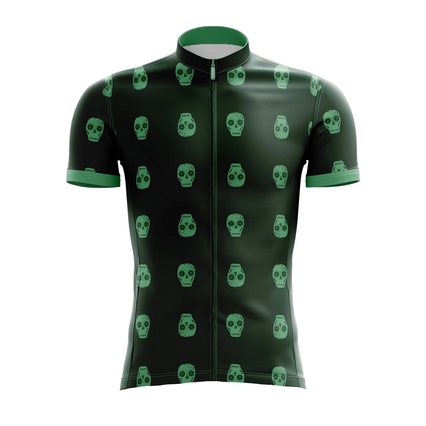 Green Skull Cycling Jersey