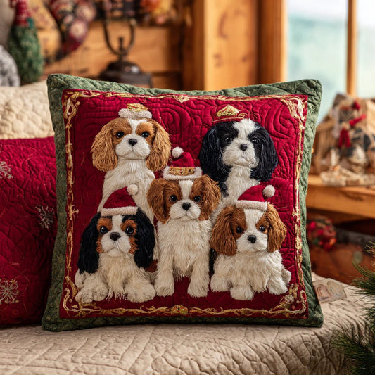 Holiday Crown Quilted Pillow Case