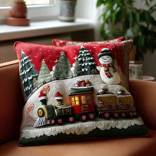 Tinsel Trails Quilted Pillow Case