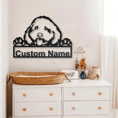 Personalized Cockapoo Dog Metal Sign Art