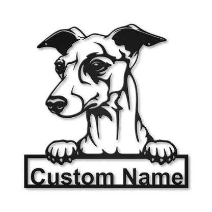Personalized Italian Grayhound Dog Metal Sign Art