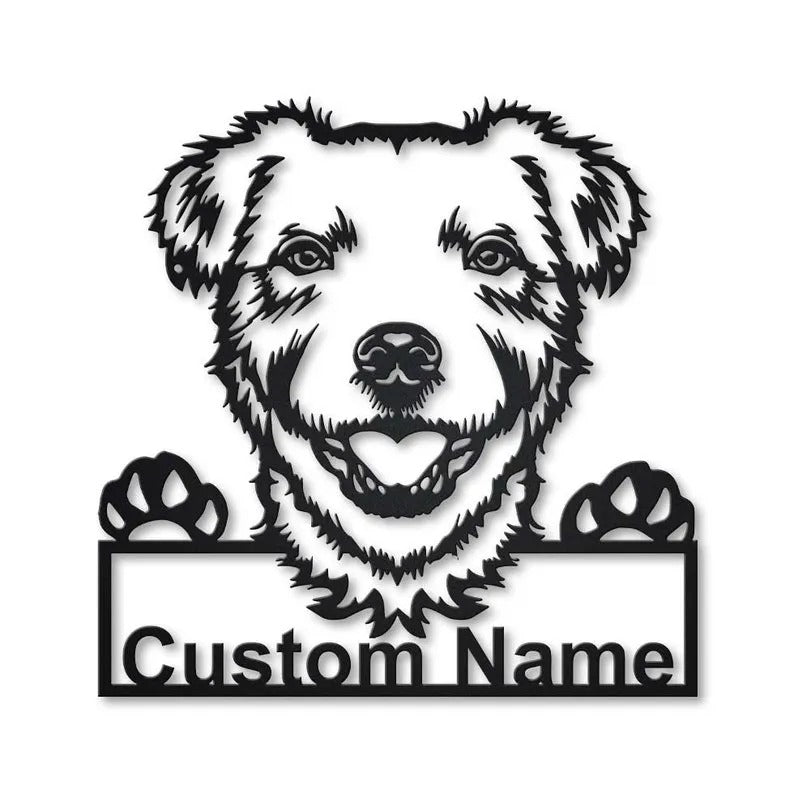Personalized Parson Russell Terrier Dog Metal Sign Art