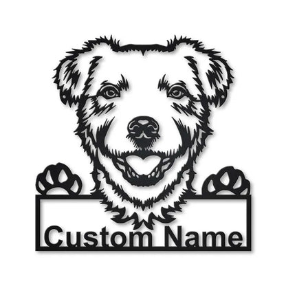 Personalized Parson Russell Terrier Dog Metal Sign Art