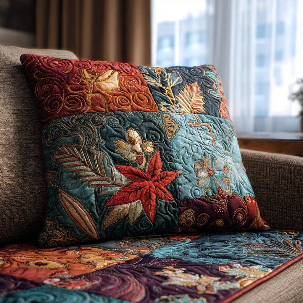 Harmony Bloom Quilted Pillow Case