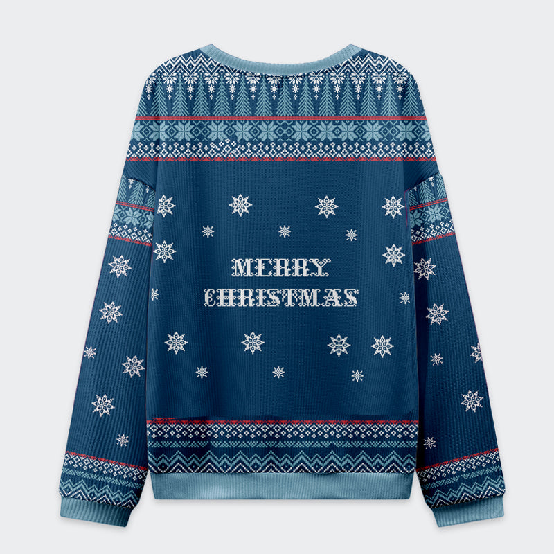 Funny Skull：Deck the Halls and Not Your Colleagues Christmas Ugly Sweatshirt