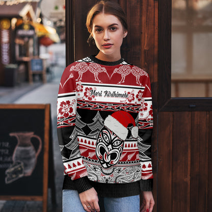 Christmas Ugly Christmas Sweater Maori Meri Kirihimete Moko