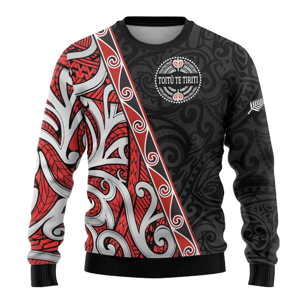 Aotearoa Toitu Te Tiriti Ugly Christmas Sweater Honour The Treaty