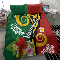 Melanesian Vanuatu Tribal Boar Tusk Bedding Set Tropical Plants and Namele Motifs - Polynesian Pride