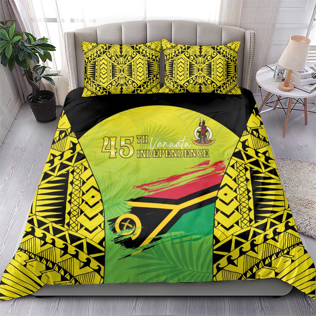 Vanuatu 45th Independence Bedding Set Special Style - Polynesian Pride