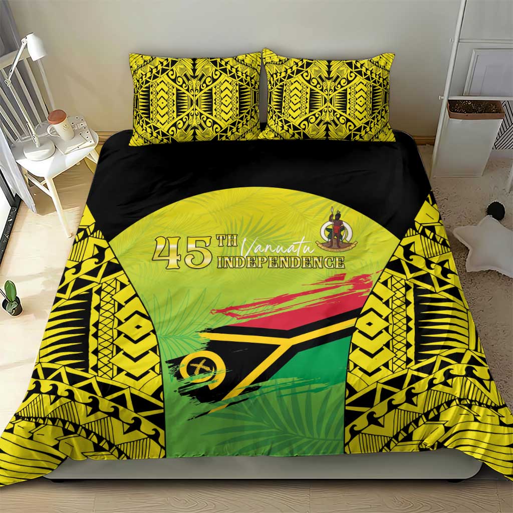 Vanuatu 45th Independence Bedding Set Special Style - Polynesian Pride