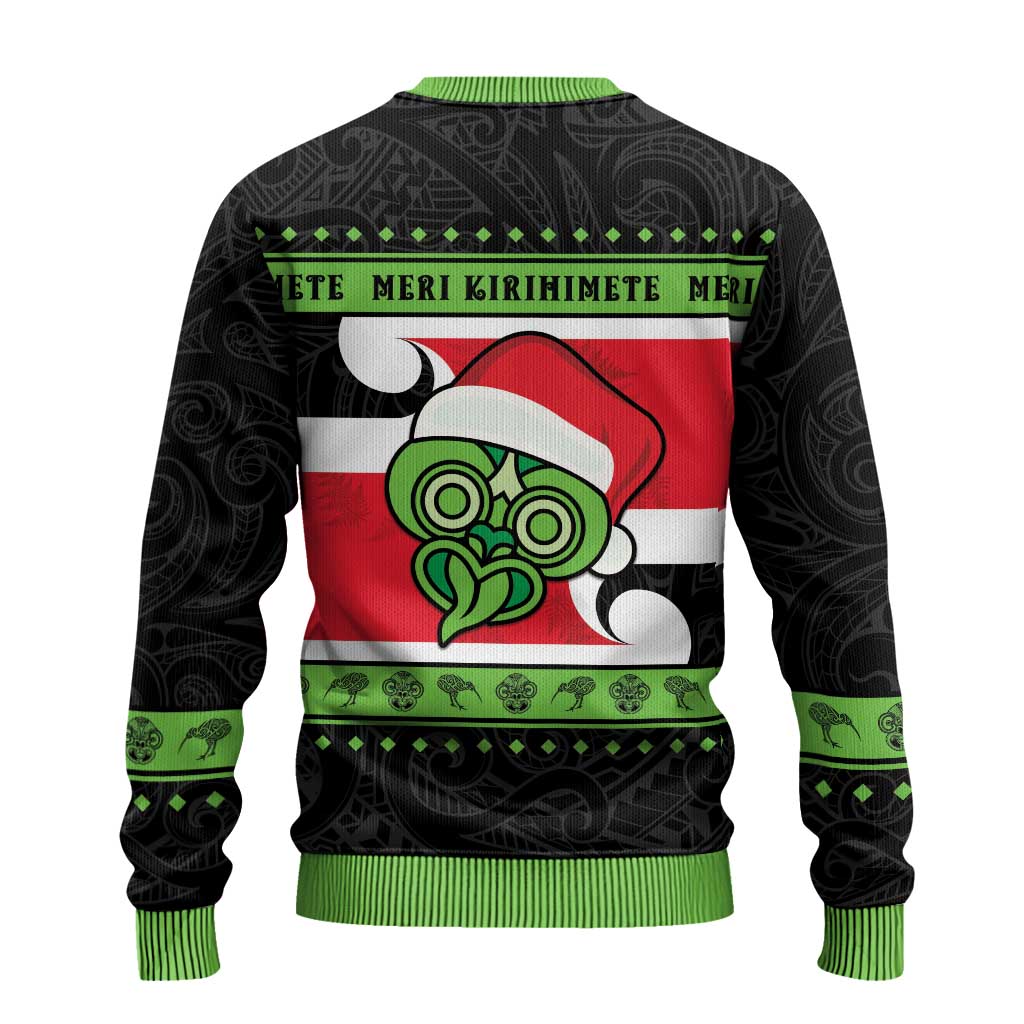 Funny Christmas Ugly Christmas Sweater Maori Tiki