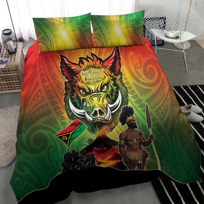 Vanuatu July 30th 1980 Bedding Set Happy Independence Day - Polynesian Pride