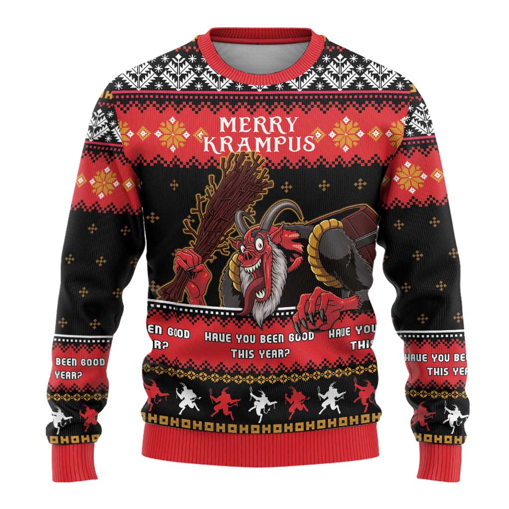 Merry Christmas Krampus Ugly Christmas Sweater Have You Been Good This Year LT05 - Wonder Print Shop