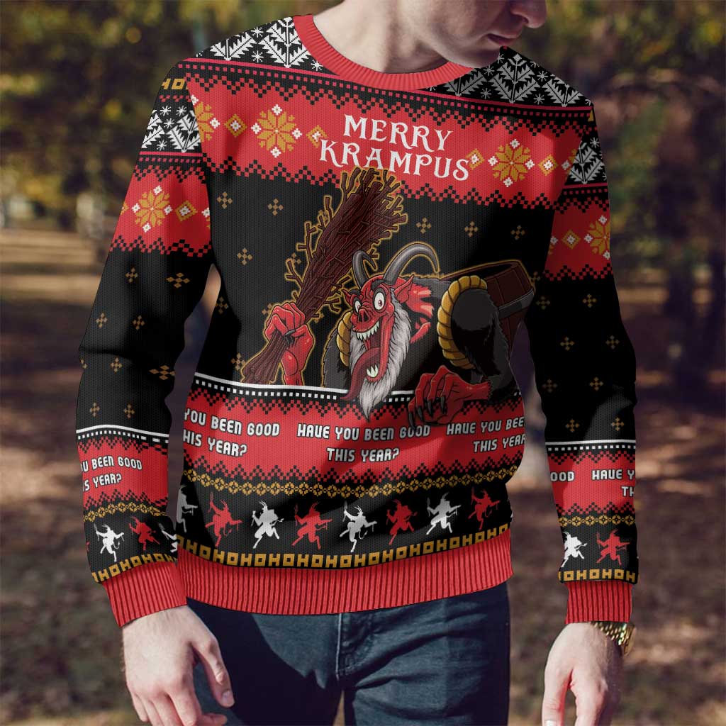 Merry Christmas Krampus Ugly Christmas Sweater Have You Been Good This Year LT05 - Wonder Print Shop