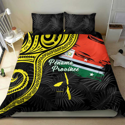 Vanuatu Penama Day Bedding Set Grunge Flag Style - Polynesian Pride